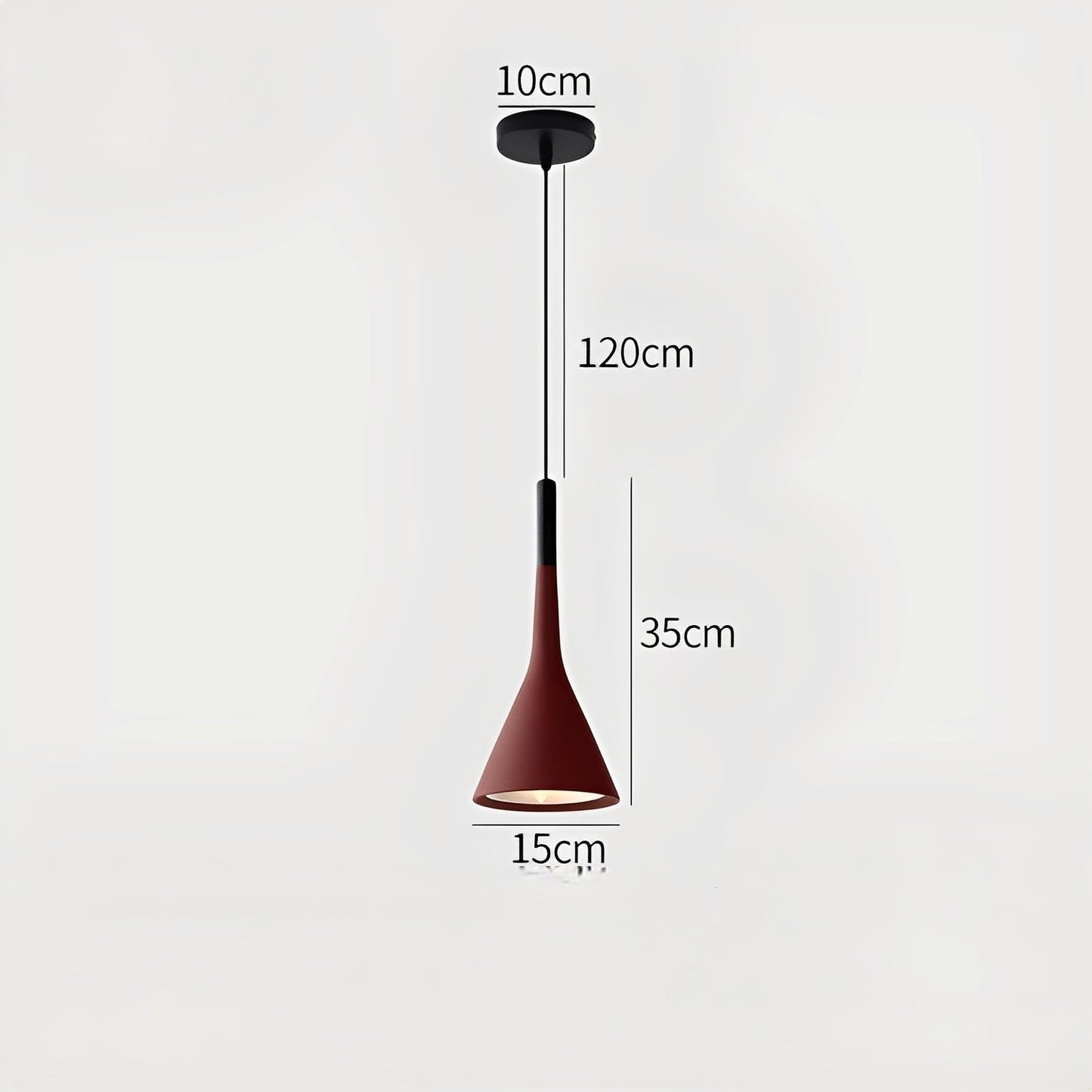 Arashi – Suspension moderne en corne d'aluminium