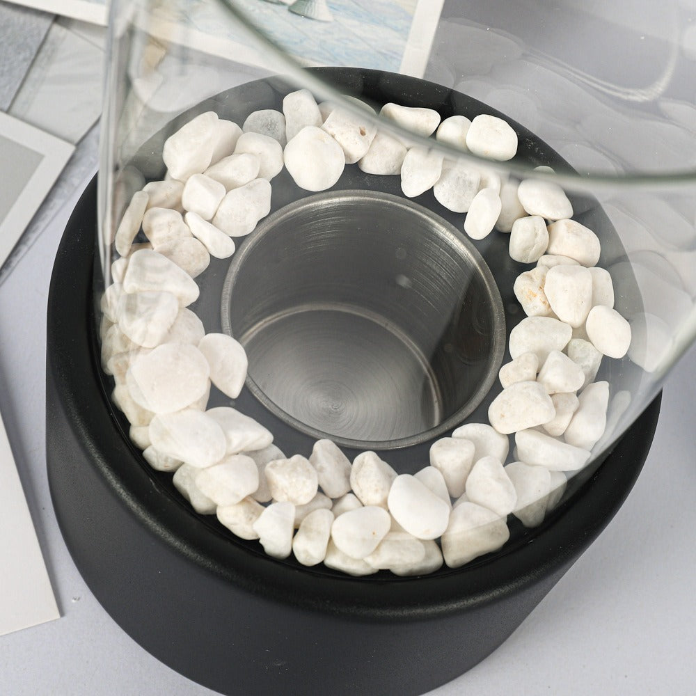 Nero – Lampe à feu en verre portable