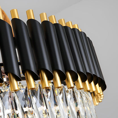 Celine – Lustre moderne avec éléments en cristal étincelants