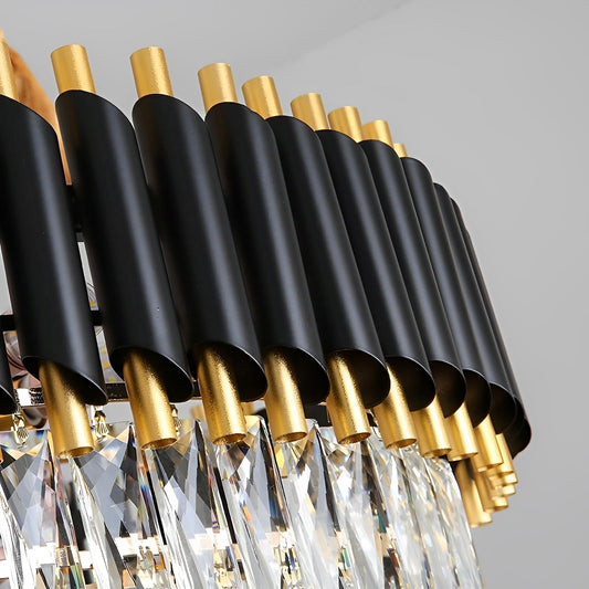 Celine – Lustre moderne avec éléments en cristal étincelants