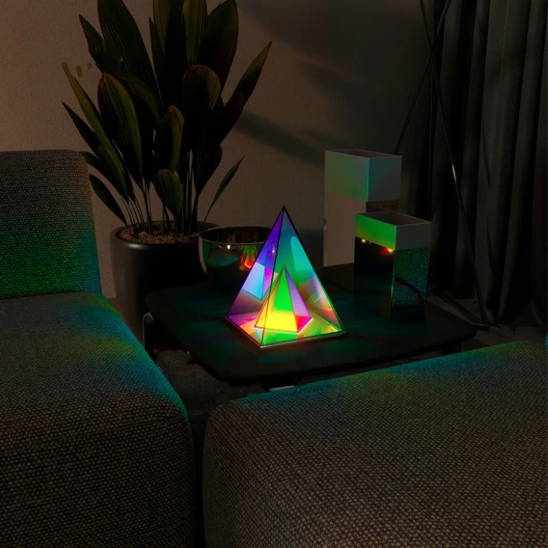 Arielle – Lampe de table LED en acrylique 3D arc-en-ciel
