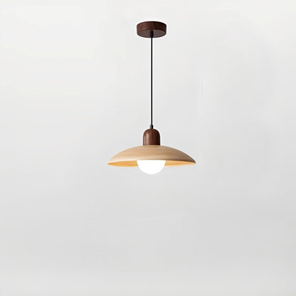 Ylva – Lampe suspendue en finition noyer