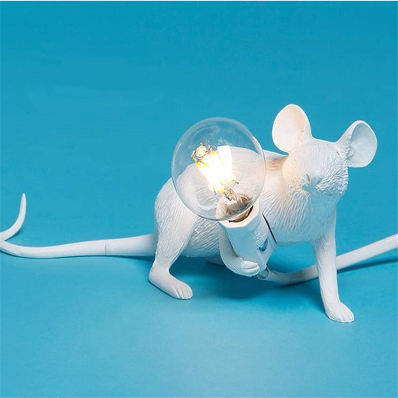 Nilla – Lampe Mini-Souris Créative en Résine Style Nordique