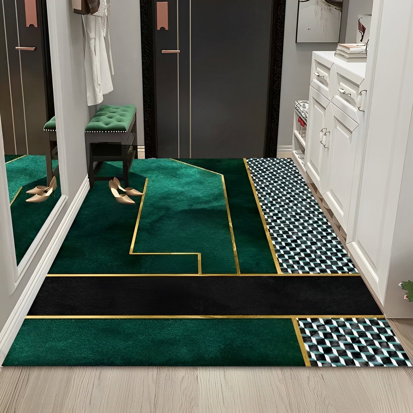 Glenda – Tapis moderne avec structure marbre