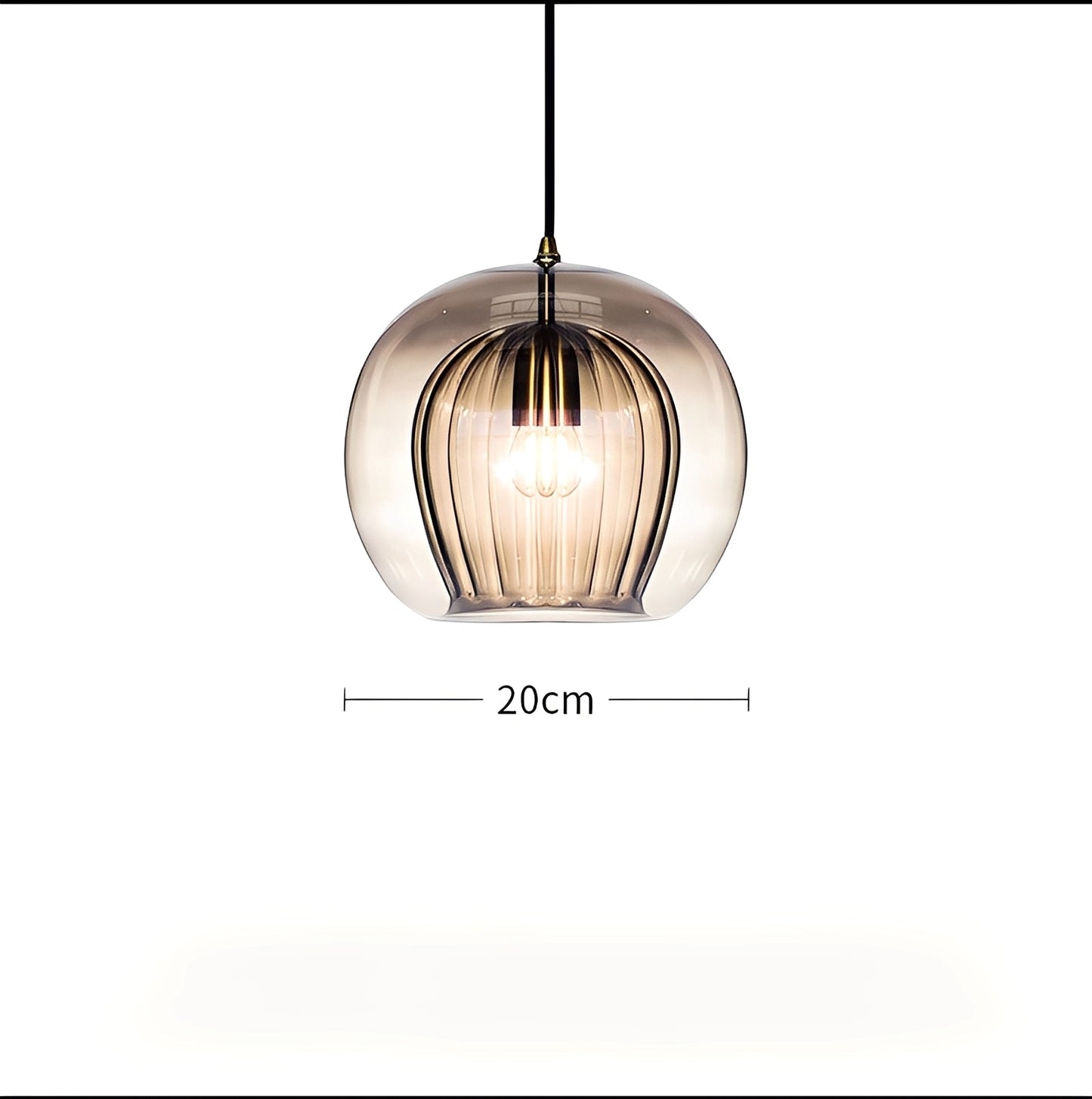 Mira – Suspension en verre simple