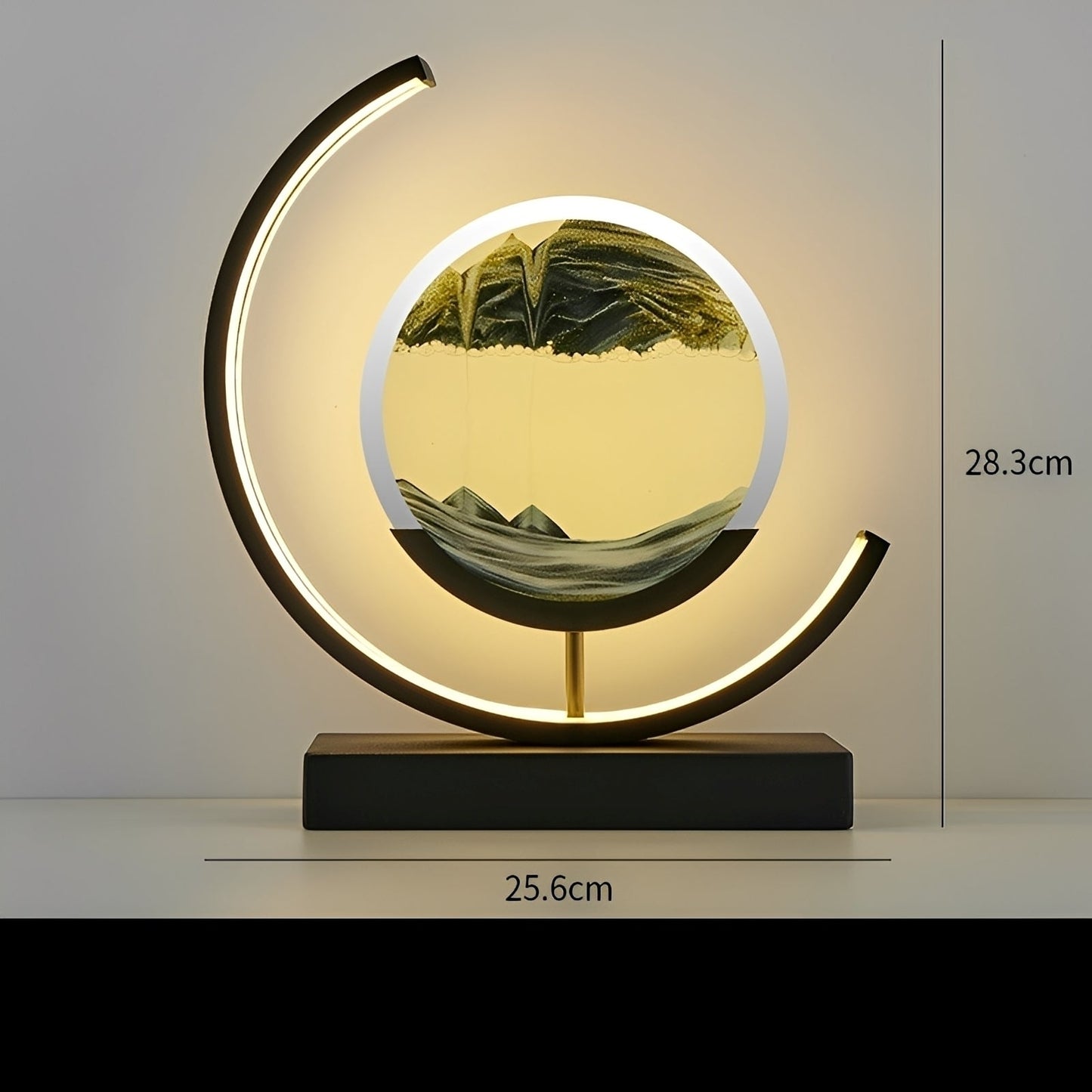 Meilin – Lampe de table en verre chinoise design sablier