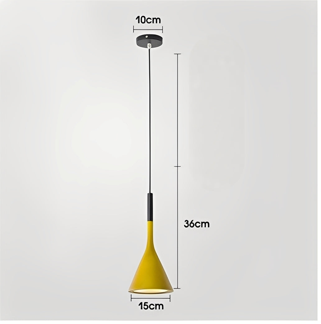 Arashi – Suspension moderne en corne d'aluminium