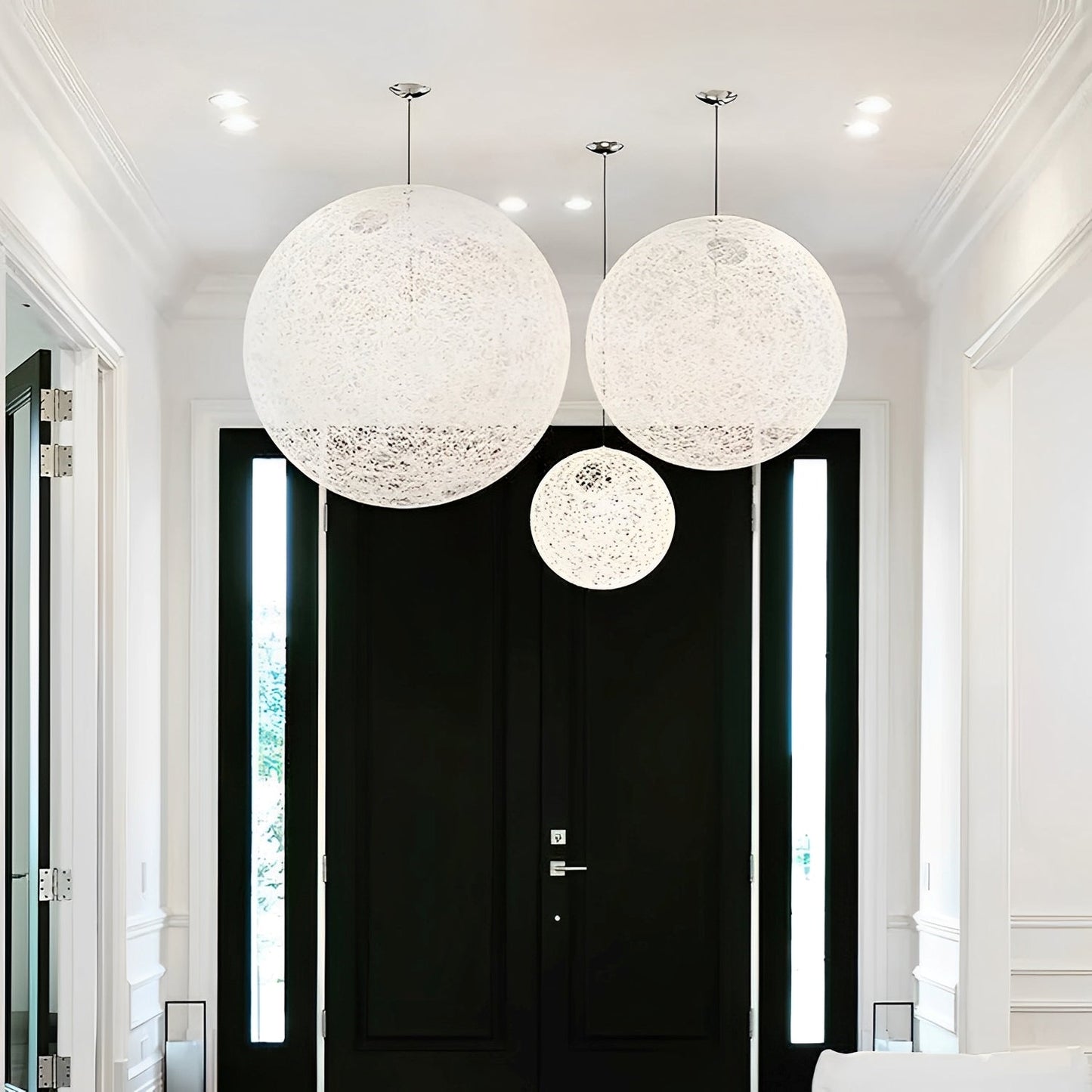 Nali – Lampe suspendue en corde de chanvre tressée à la main