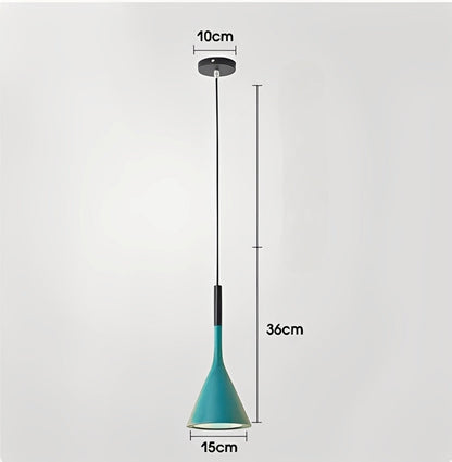 Arashi – Suspension moderne en corne d'aluminium