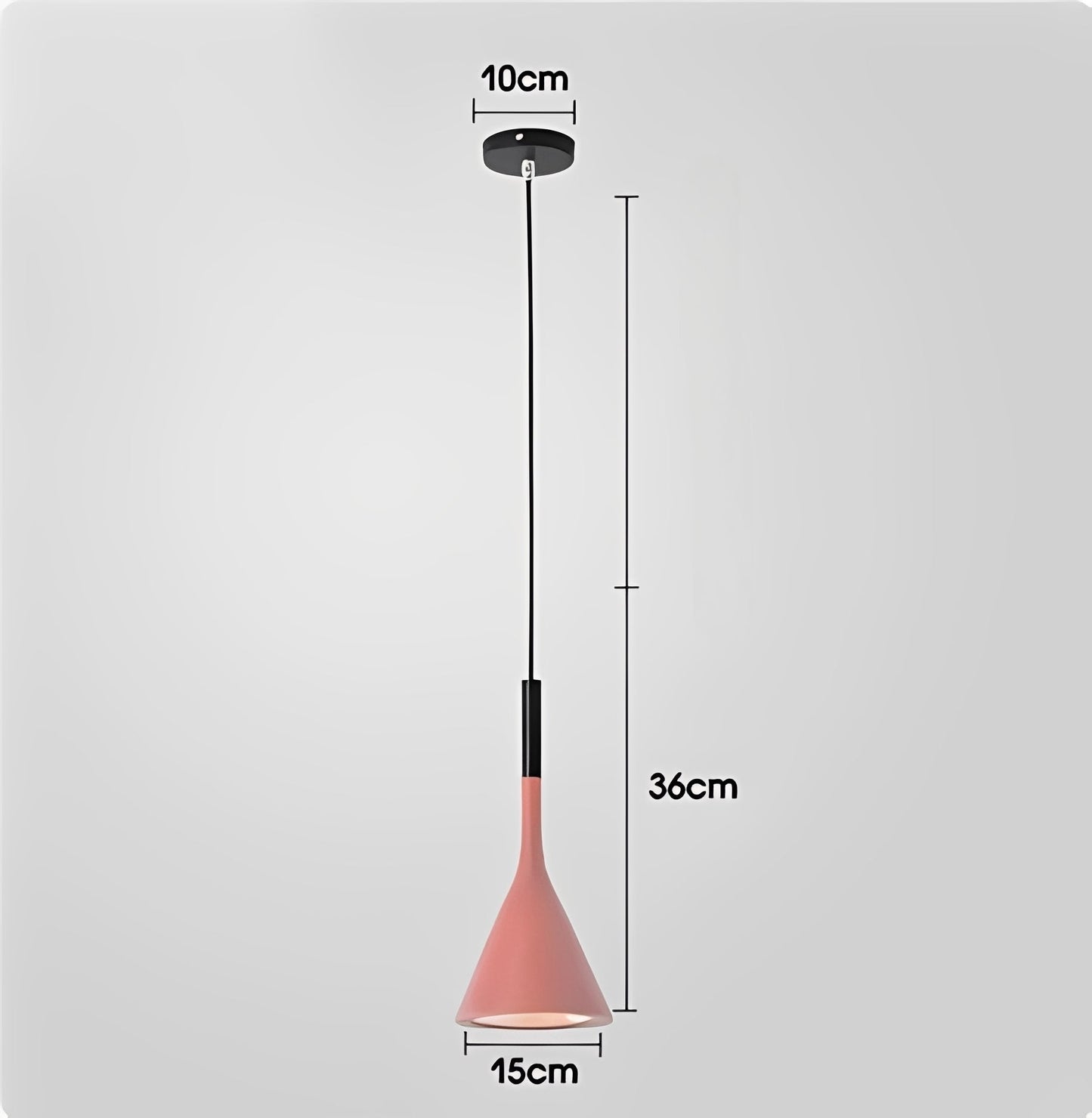 Arashi – Suspension moderne en corne d'aluminium