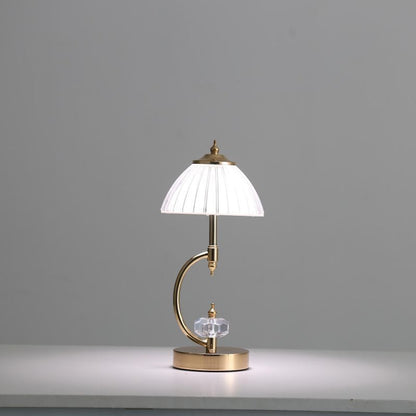 Emiko – Lampe de Table Vintage en Cristal Doré