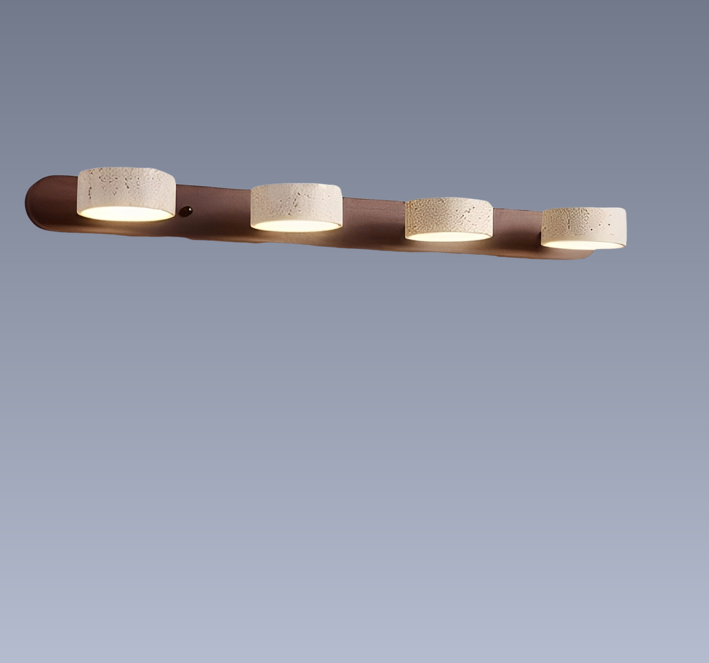 Naomi – Lampe miroir LED en bois & pierre