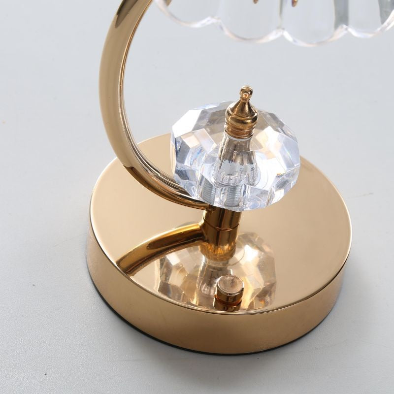 Emiko – Lampe de Table Vintage en Cristal Doré