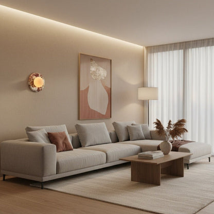 Orli – Applique murale en marbre rouge