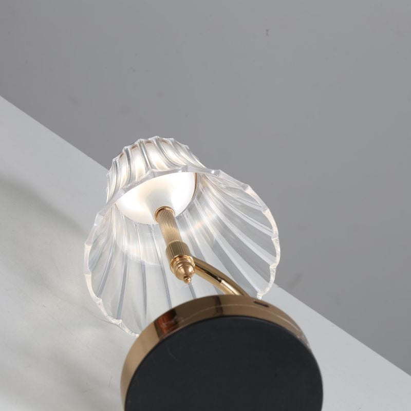 Emiko – Lampe de Table Vintage en Cristal Doré