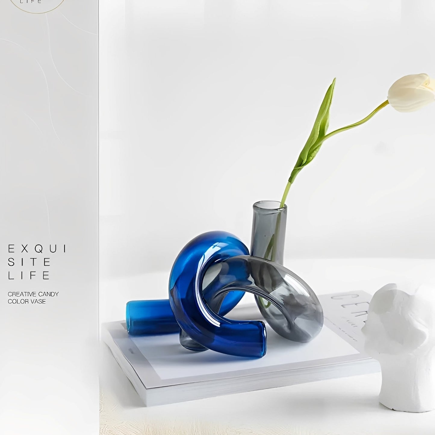 Alenya – Vase en verre créative au design moderne