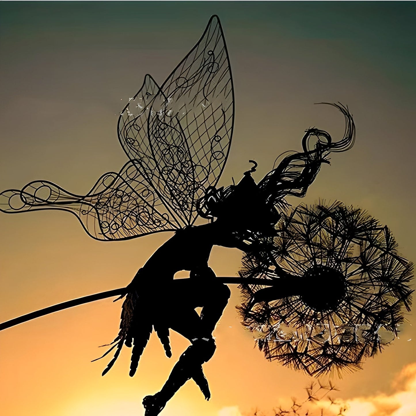 Faylinn – Figurines fées en métal pour jardin & déco