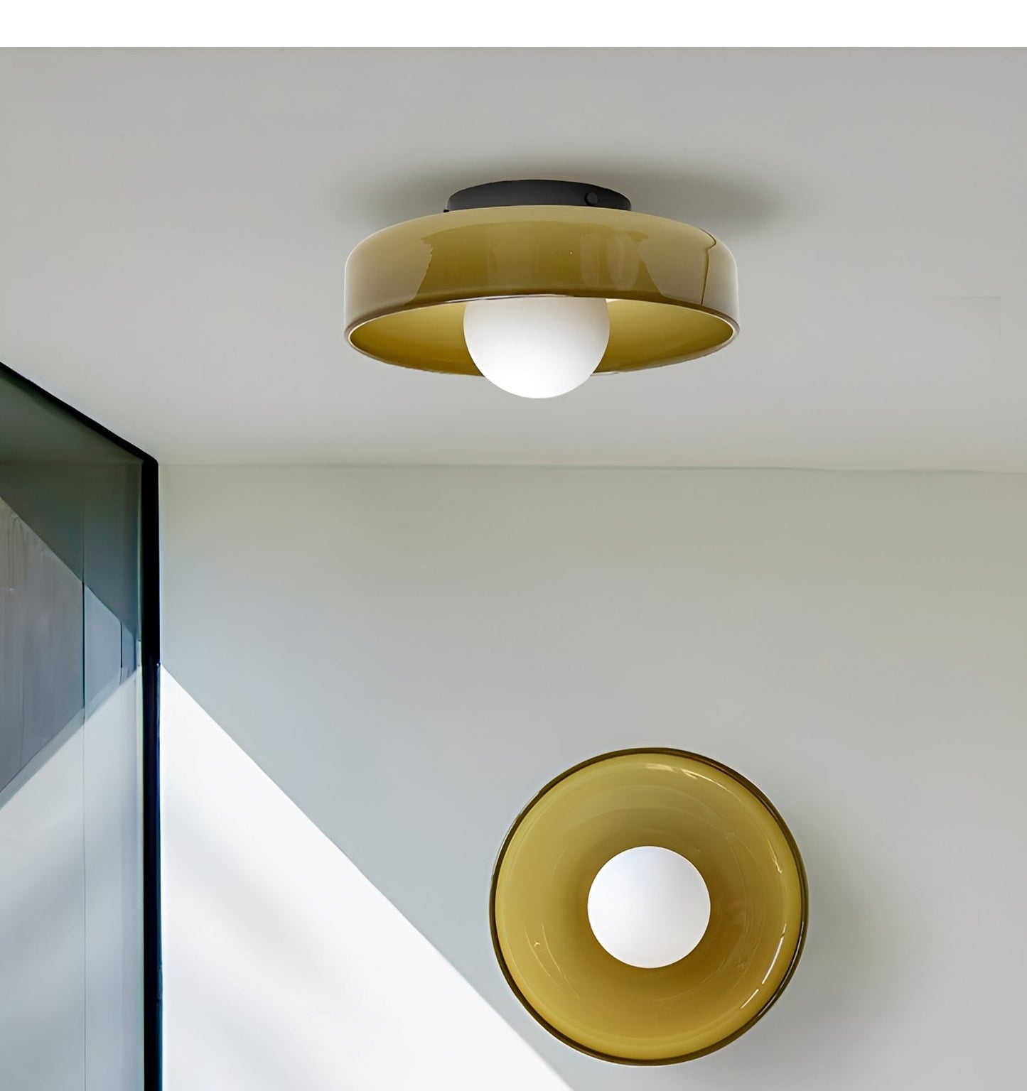 Amélie – Plafonnier Rétro en Verre