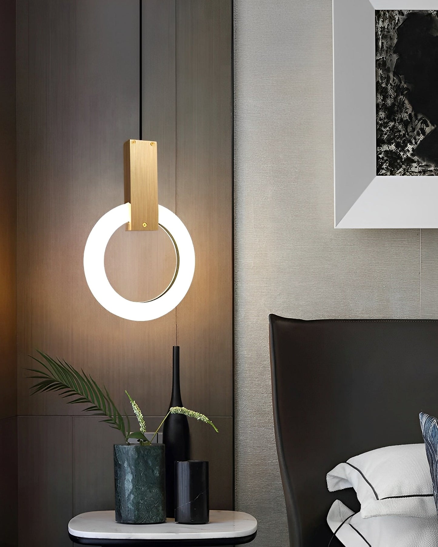Liv – Lampe suspendue minimaliste style nordique avec LED