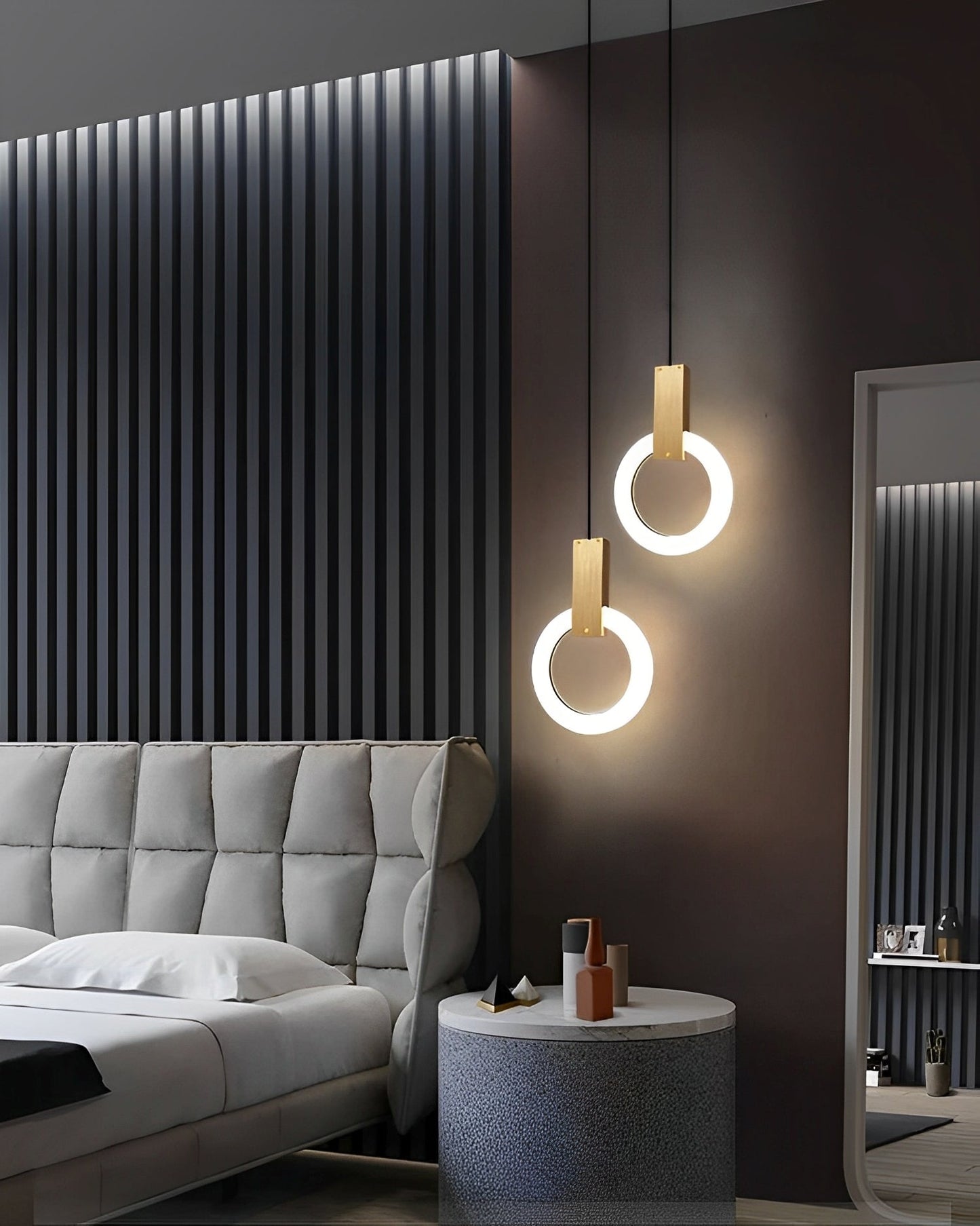 Liv – Lampe suspendue minimaliste style nordique avec LED