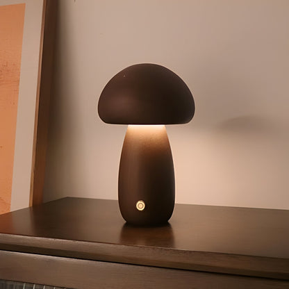 Toshi – Mignonne Lampe de Nuit LED en Bois de Champignon