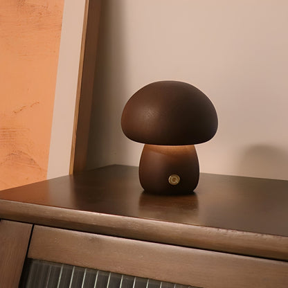 Toshi – Mignonne Lampe de Nuit LED en Bois de Champignon