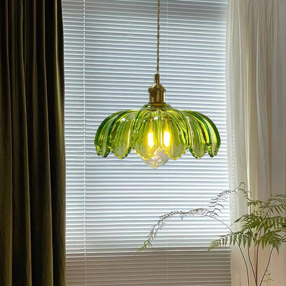 Celeste – Lustre de café en laiton et verre