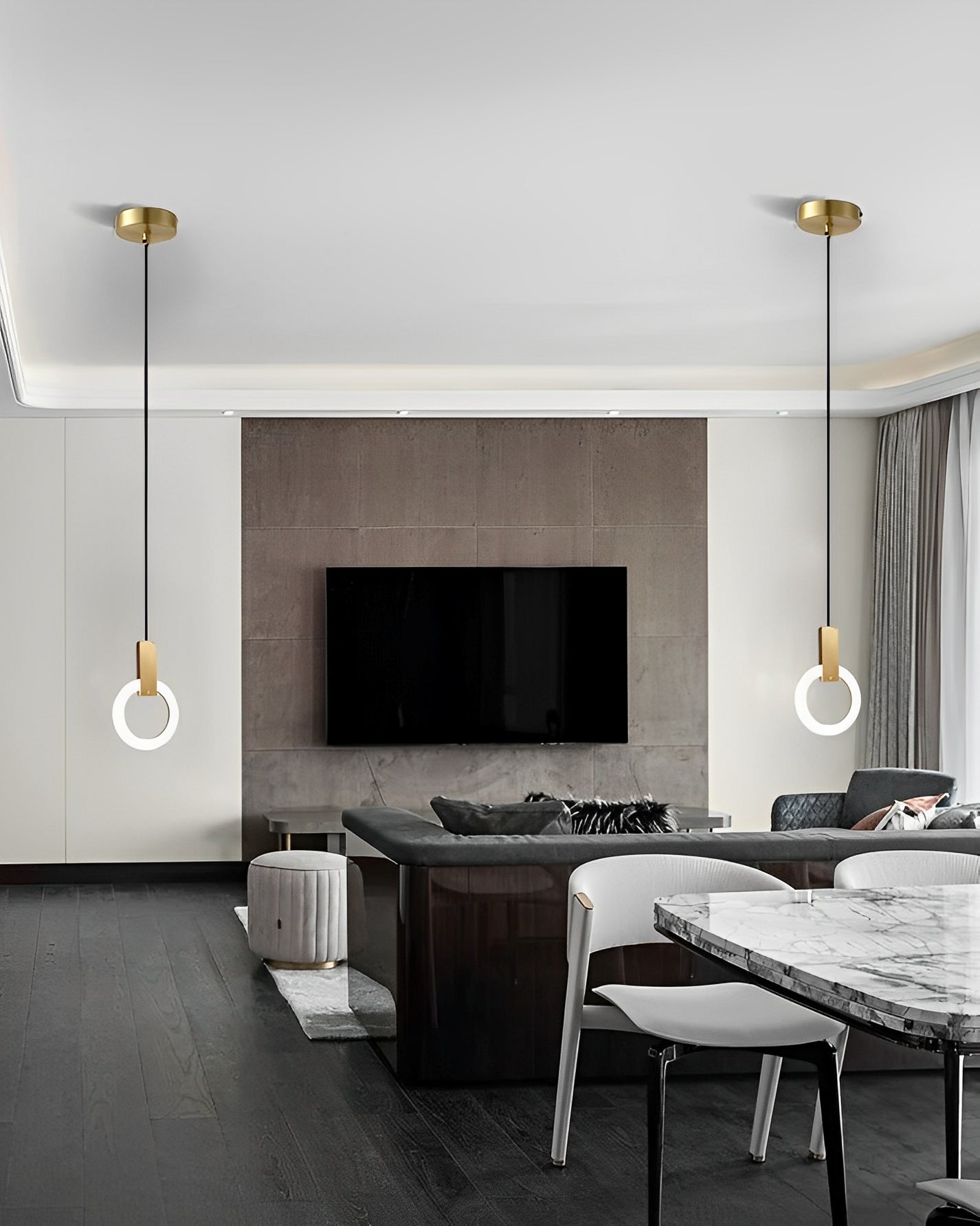 Liv – Lampe suspendue minimaliste style nordique avec LED