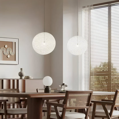 Nali – Lampe suspendue en corde de chanvre tressée à la main