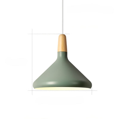 Alexa – Lámpara Colgante en Forma de Cono Macaron Francesa