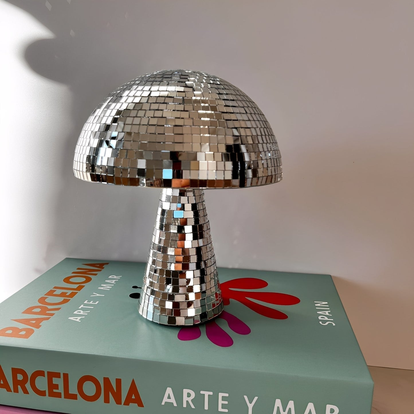 MiraMush – Lampe champignon fait main en verre miroir