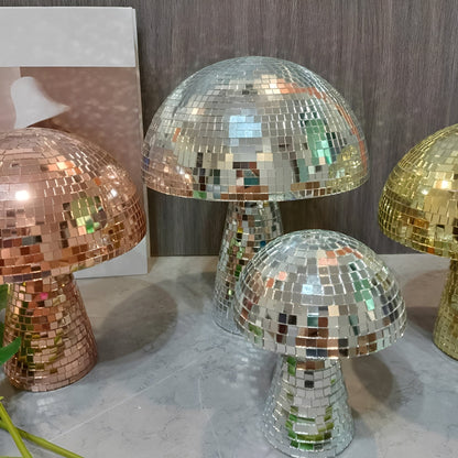 MiraMush – Lampe champignon fait main en verre miroir