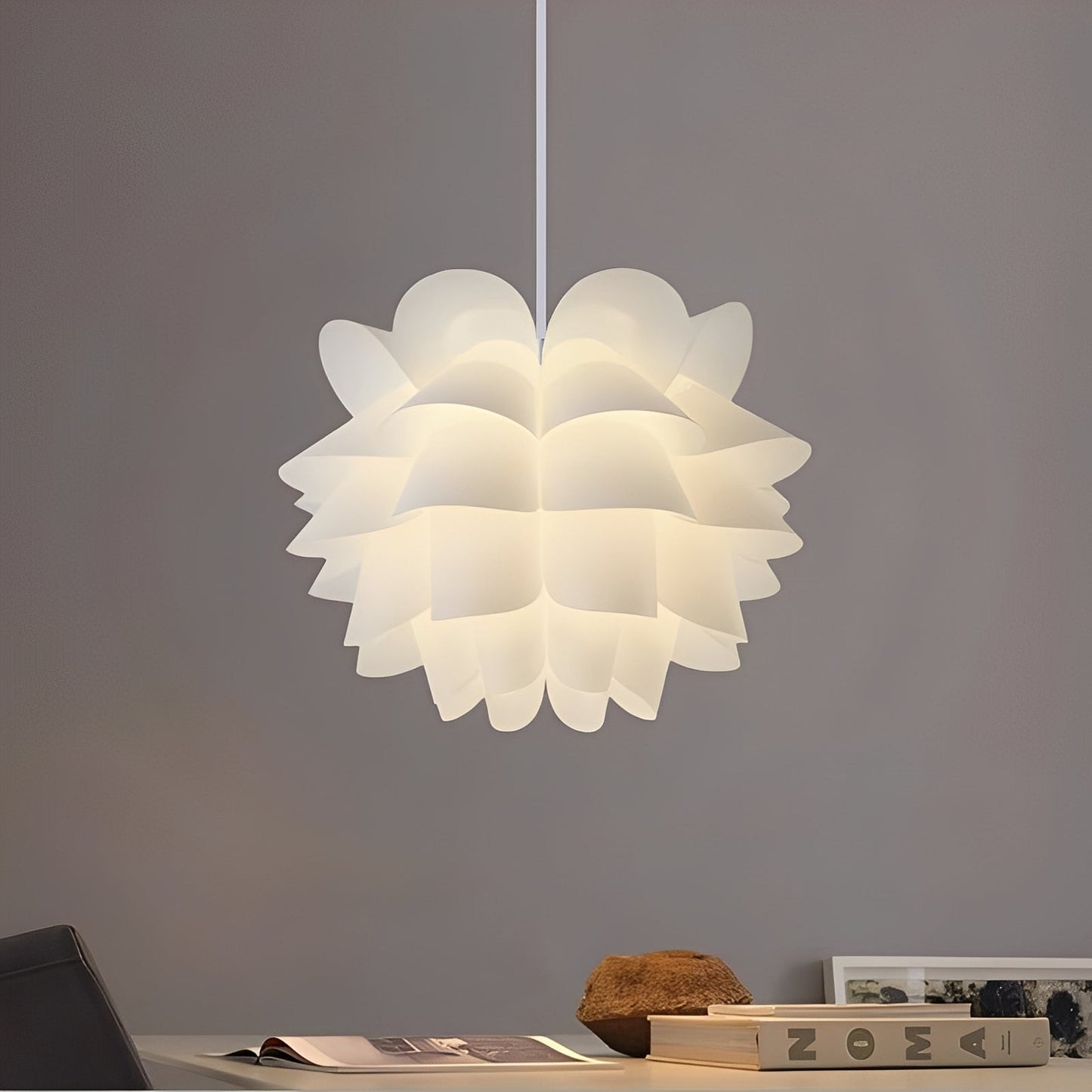 Kasumi – Lotus Suspendu Créatif Blanc