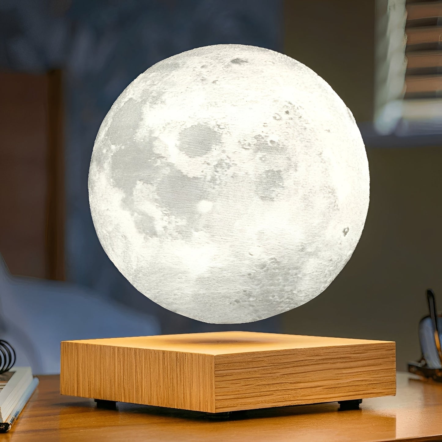 Lunaris – Lampe Flottante 3D Lune