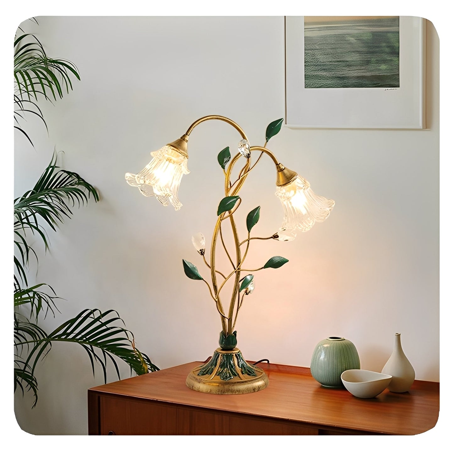 Elena – Lámpara de Mesa Retro Americana