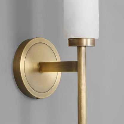 Vivia – Applique moderne avec accents en marbre : Élégance stylisée pour vos murs