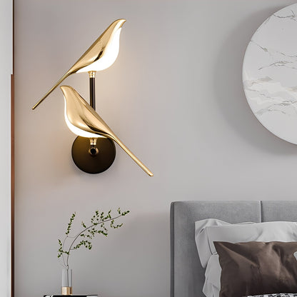 Amira – Lampe Murale Créative en Forme d'Oiseau