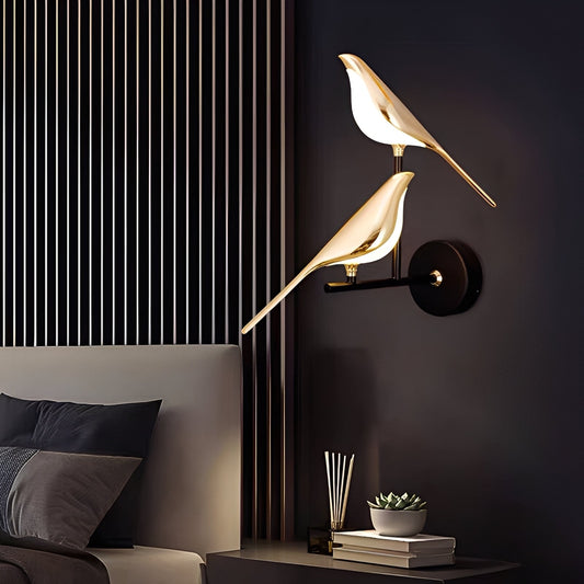Amira – Lampe Murale Créative en Forme d'Oiseau