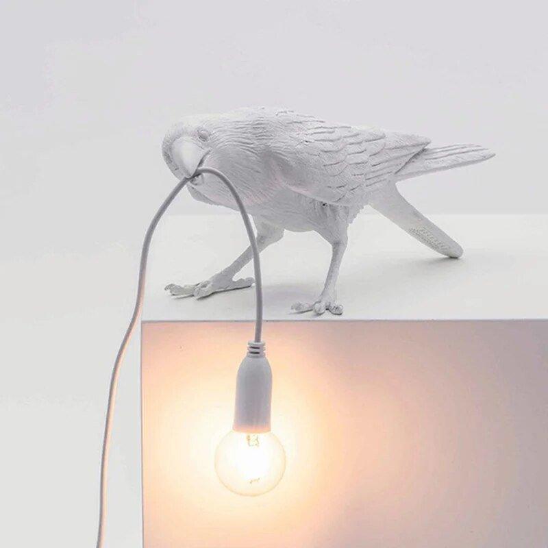 Lambert – Lampe Oiseau Nordique comme Lampe de Table ou Murale