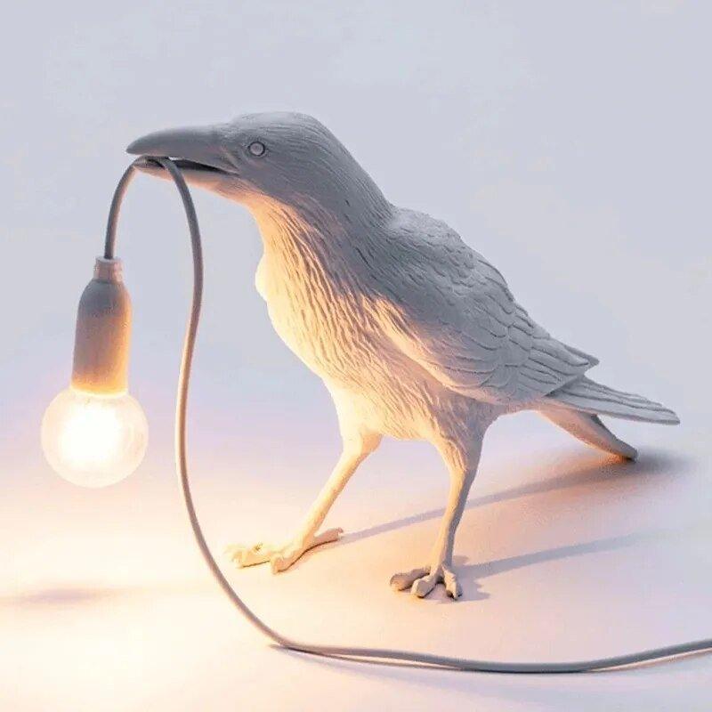 Lambert – Lampe Oiseau Nordique comme Lampe de Table ou Murale