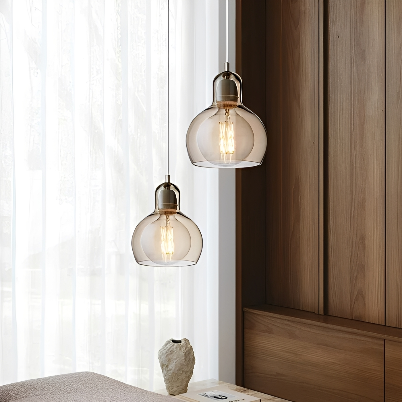 Nora – Lampe Suspendue en Verre Minimaliste