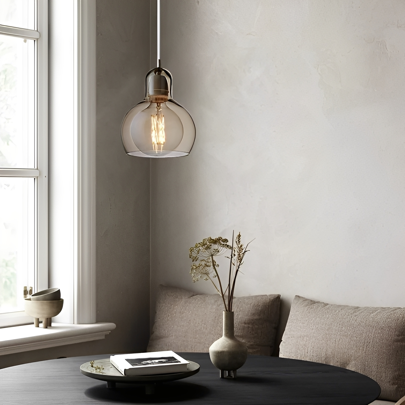 Nora – Lampe Suspendue en Verre Minimaliste