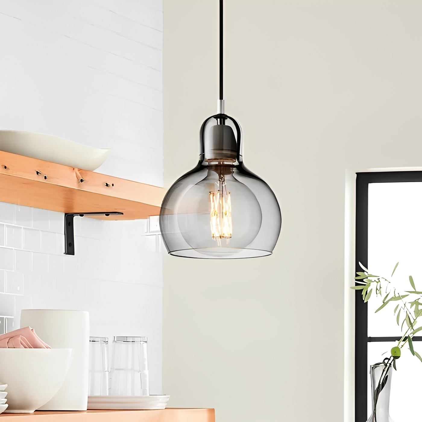 Nora – Lampe Suspendue en Verre Minimaliste