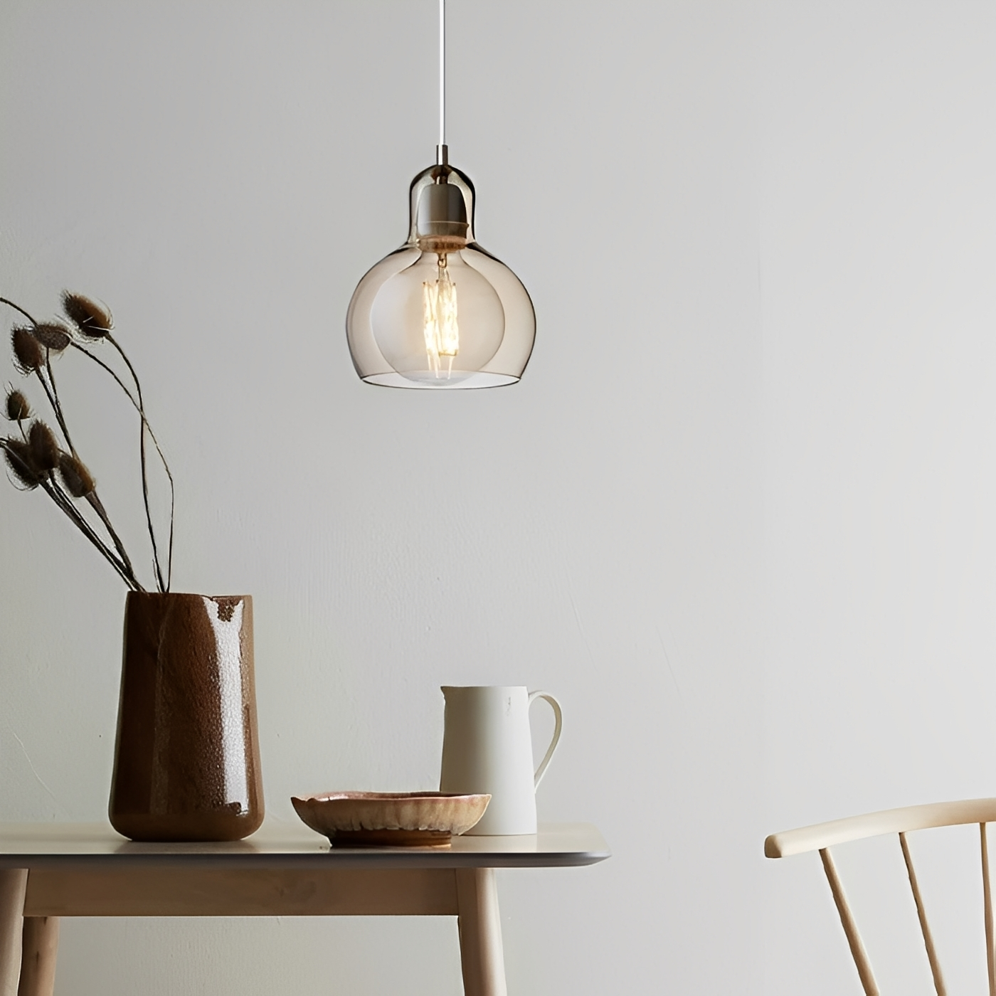 Nora – Lampe Suspendue en Verre Minimaliste