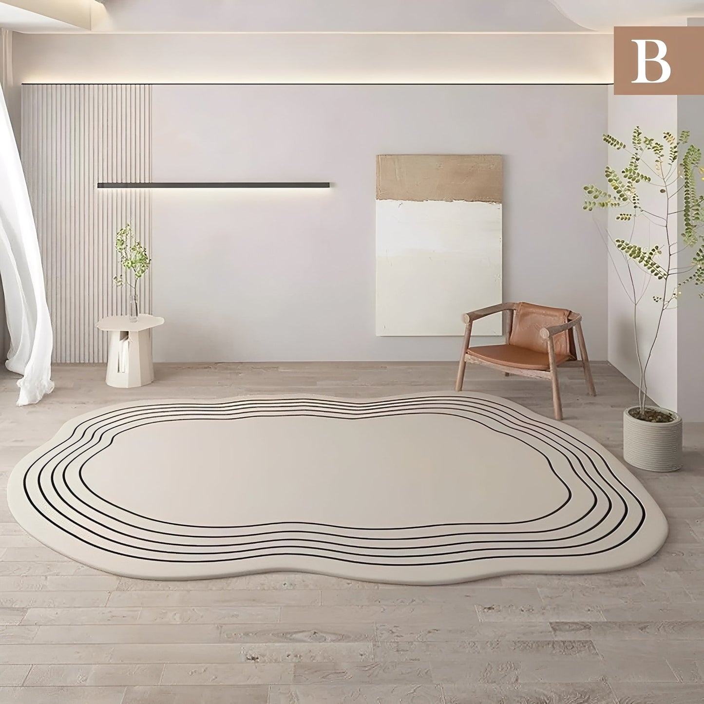 Doni – Tapis Moderne Minimaliste en Fausse Cachemire