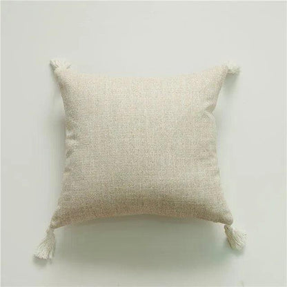 Sayuri – Coussin Simple en Coton-Lin en Couleurs Unies