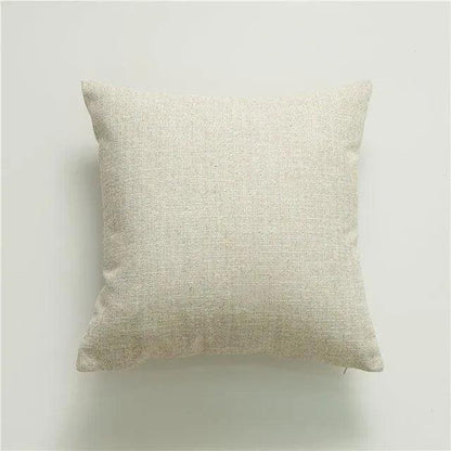 Sayuri – Coussin Simple en Coton-Lin en Couleurs Unies