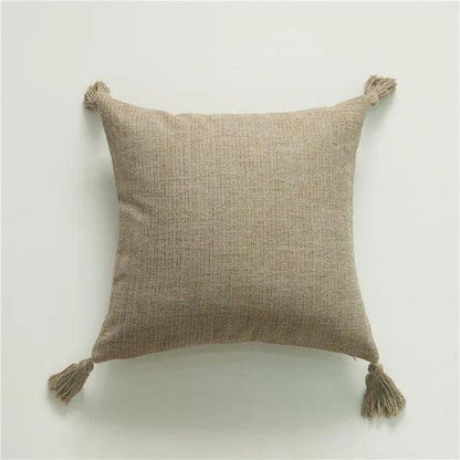 Sayuri – Coussin Simple en Coton-Lin en Couleurs Unies