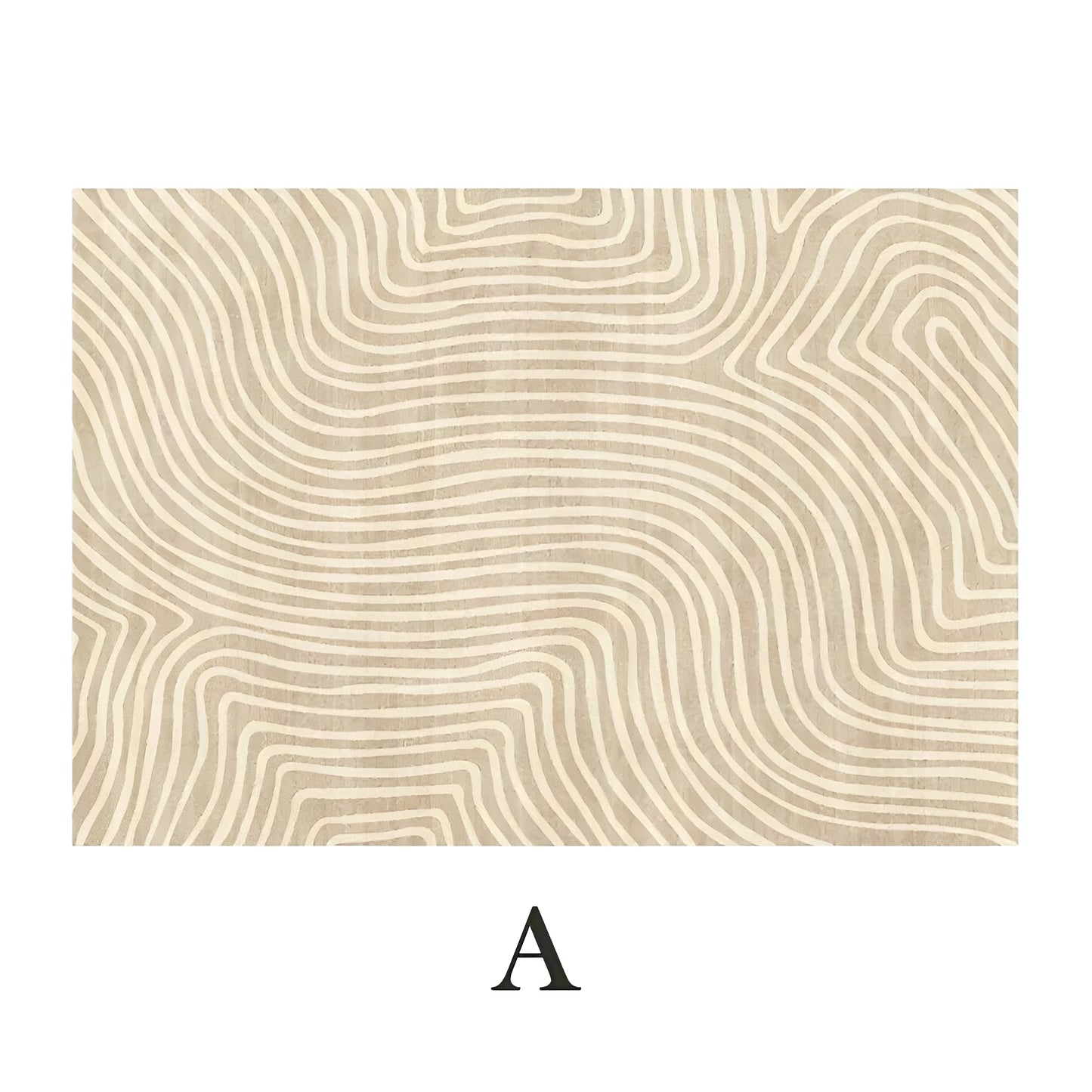 Sana – Tapis en peluche moderne avec rayures