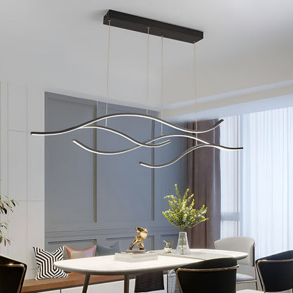 Thena – Lampe Suspendue LED en Forme de Vague